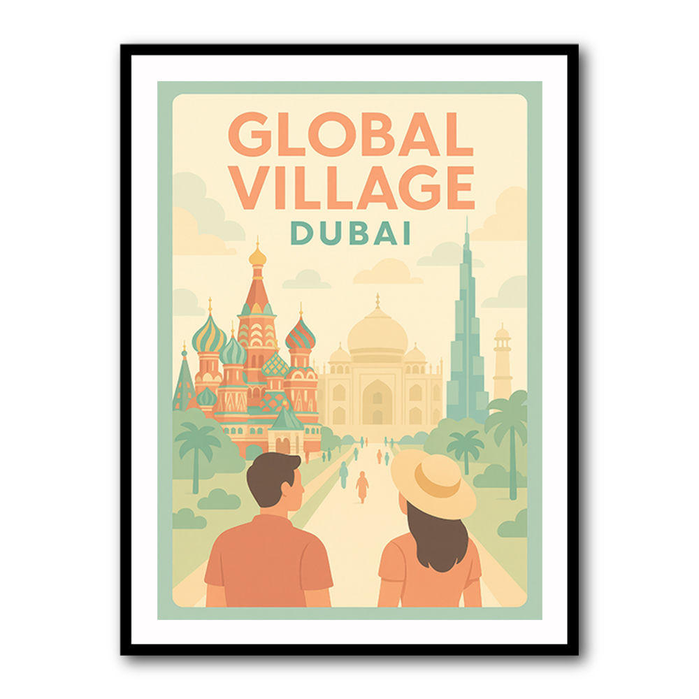 Global Village Travel Poster Global Village Travel Poster