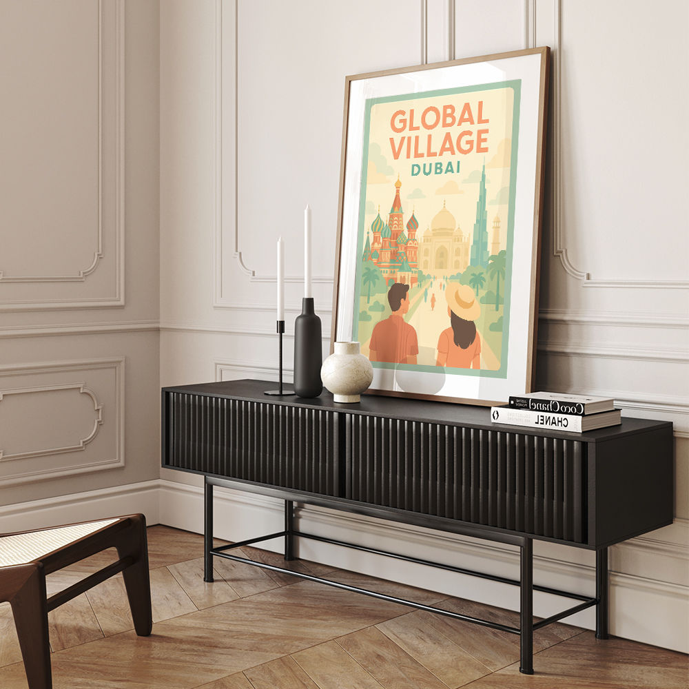 Global Village Travel Poster Global Village Travel Poster