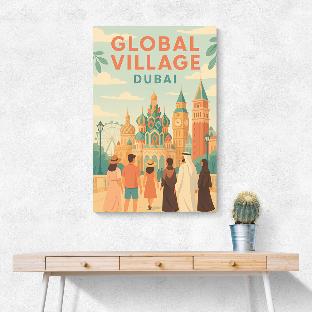 Global Village Travel Poster 2 Global Village Travel Poster 2