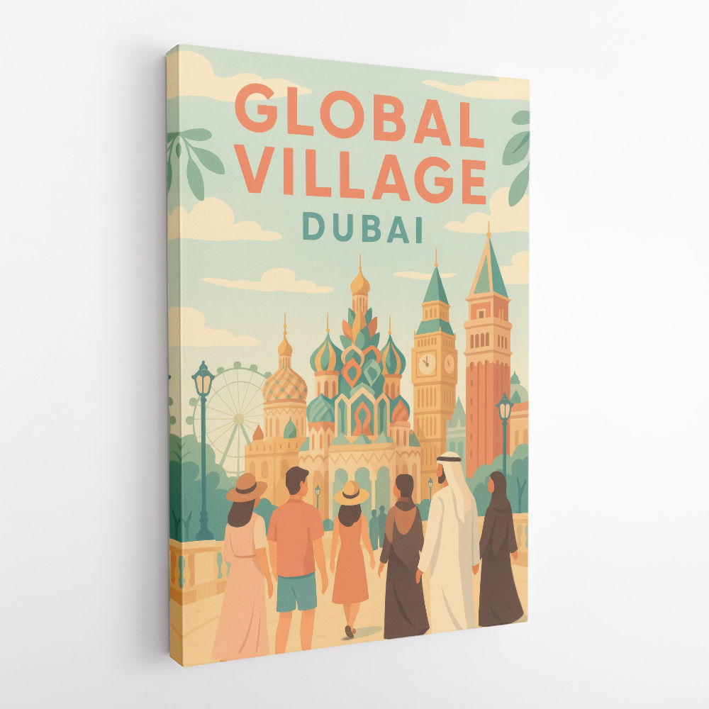 Global Village Travel Poster 2 Global Village Travel Poster 2