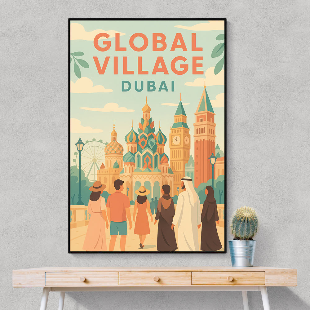 Global Village Travel Poster 2 Global Village Travel Poster 2