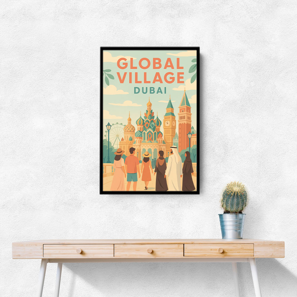 Global Village Travel Poster 2 Global Village Travel Poster 2