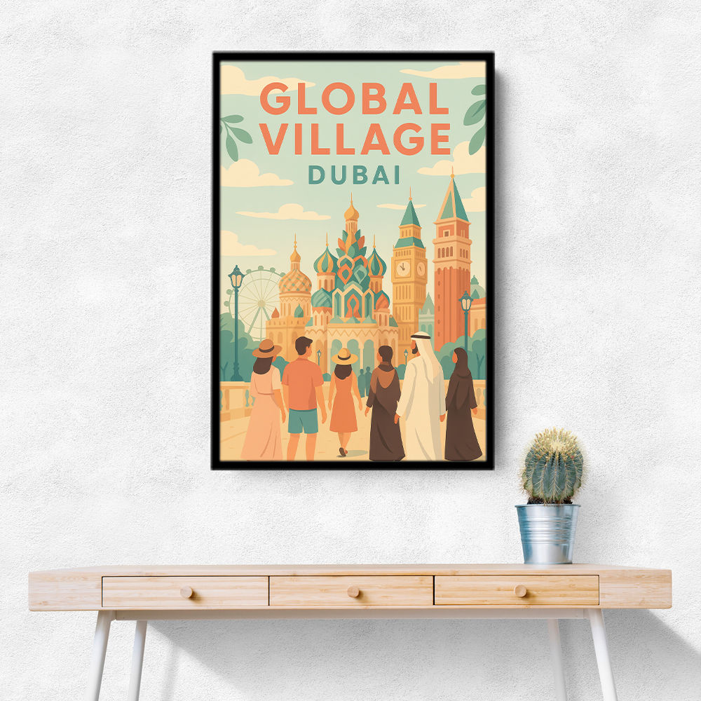 Global Village Travel Poster 2 Global Village Travel Poster 2