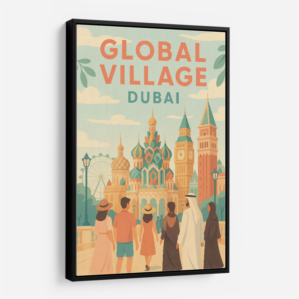 Global Village Travel Poster 2 Global Village Travel Poster 2