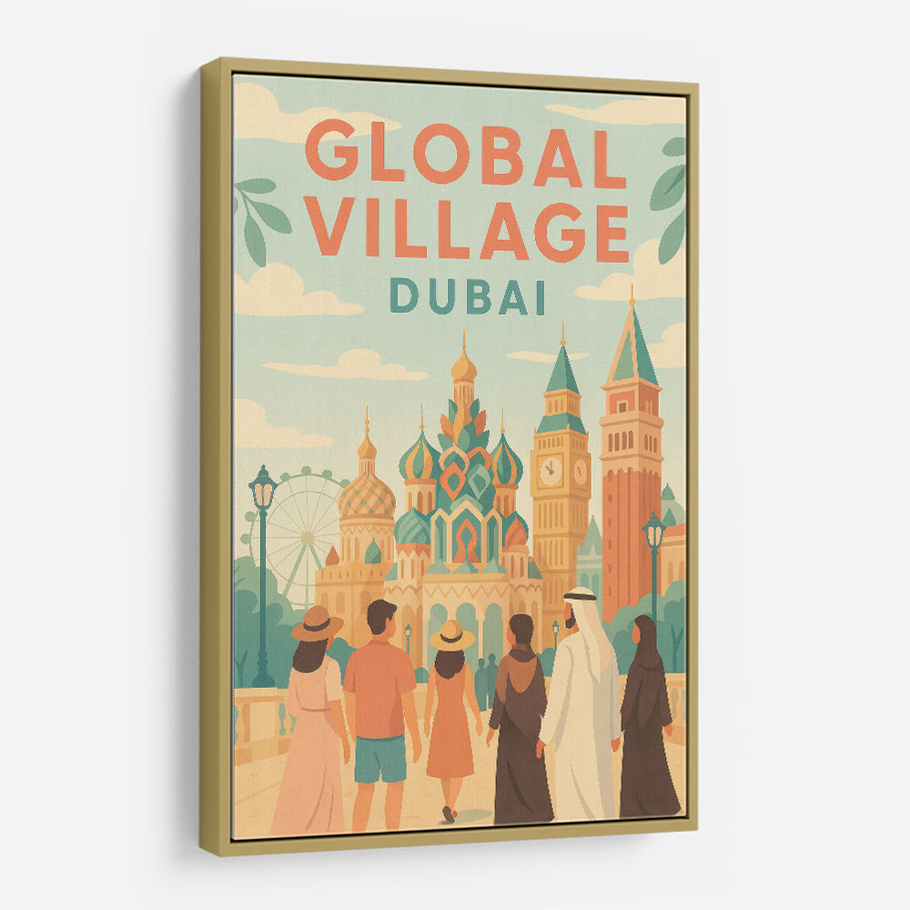 Global Village Travel Poster 2 Global Village Travel Poster 2