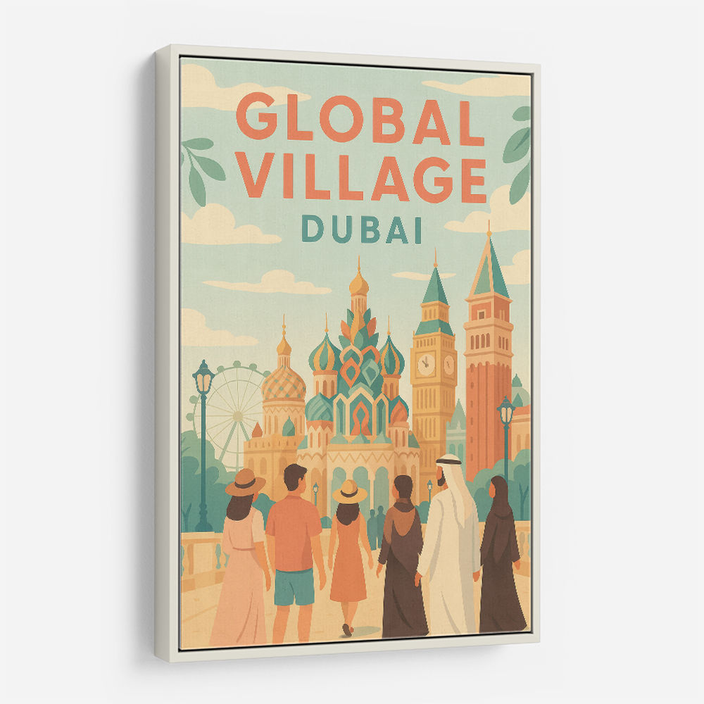 Global Village Travel Poster 2 Global Village Travel Poster 2