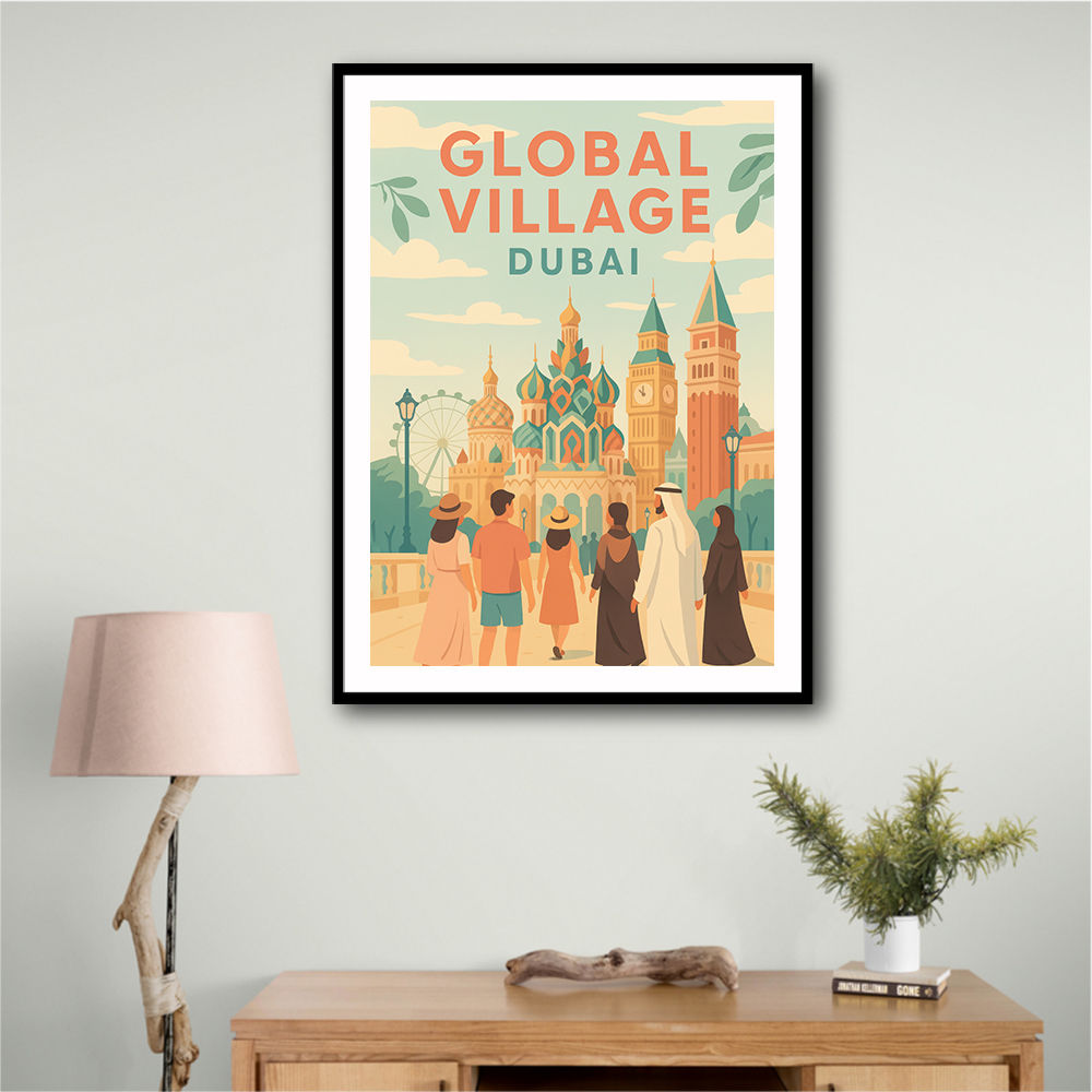 Global Village Travel Poster 2 Global Village Travel Poster 2