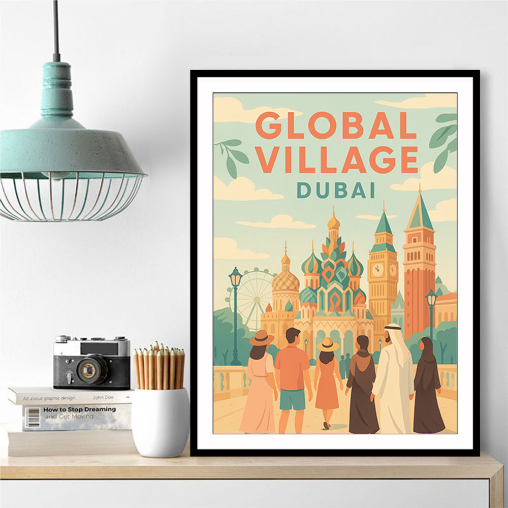 Global Village Travel Poster 2 Global Village Travel Poster 2