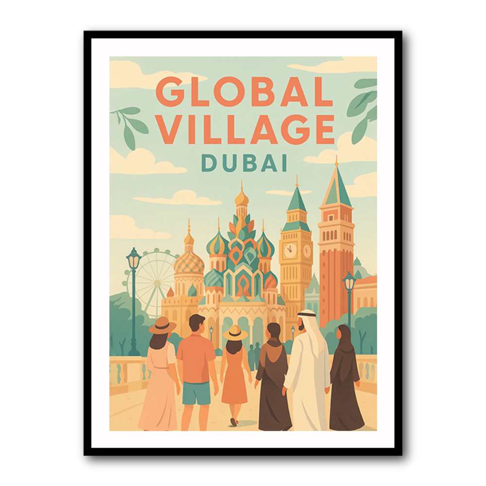 Global Village Travel Poster 2 Global Village Travel Poster 2