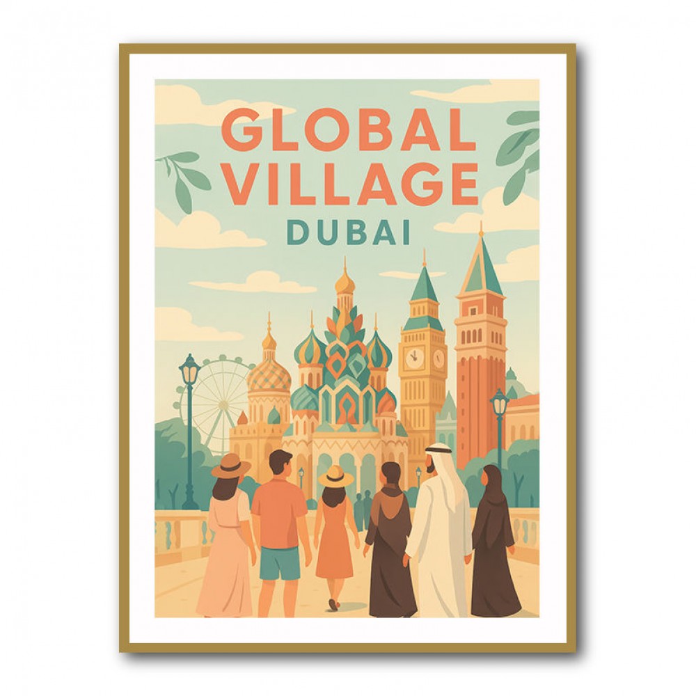 Global Village Travel Poster 2 Global Village Travel Poster 2