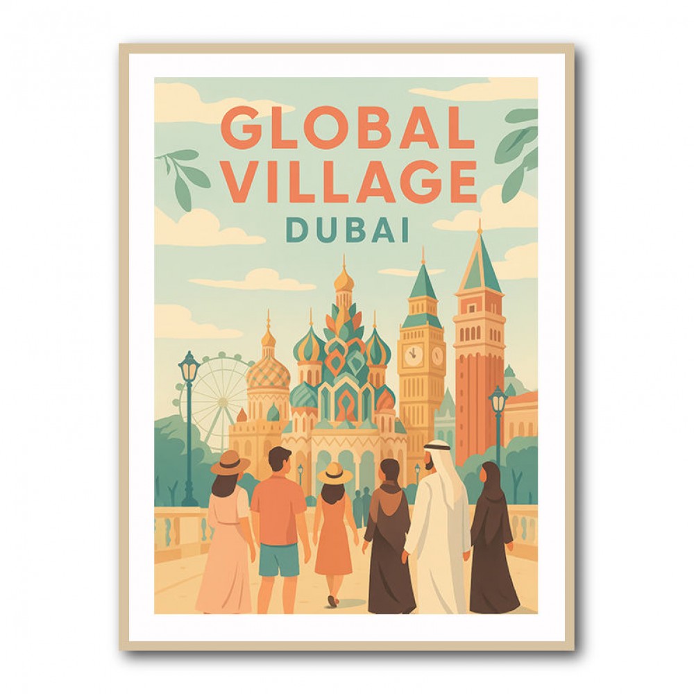 Global Village Travel Poster 2 Global Village Travel Poster 2