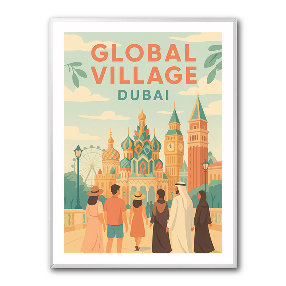 Global Village Travel Poster 2 Global Village Travel Poster 2