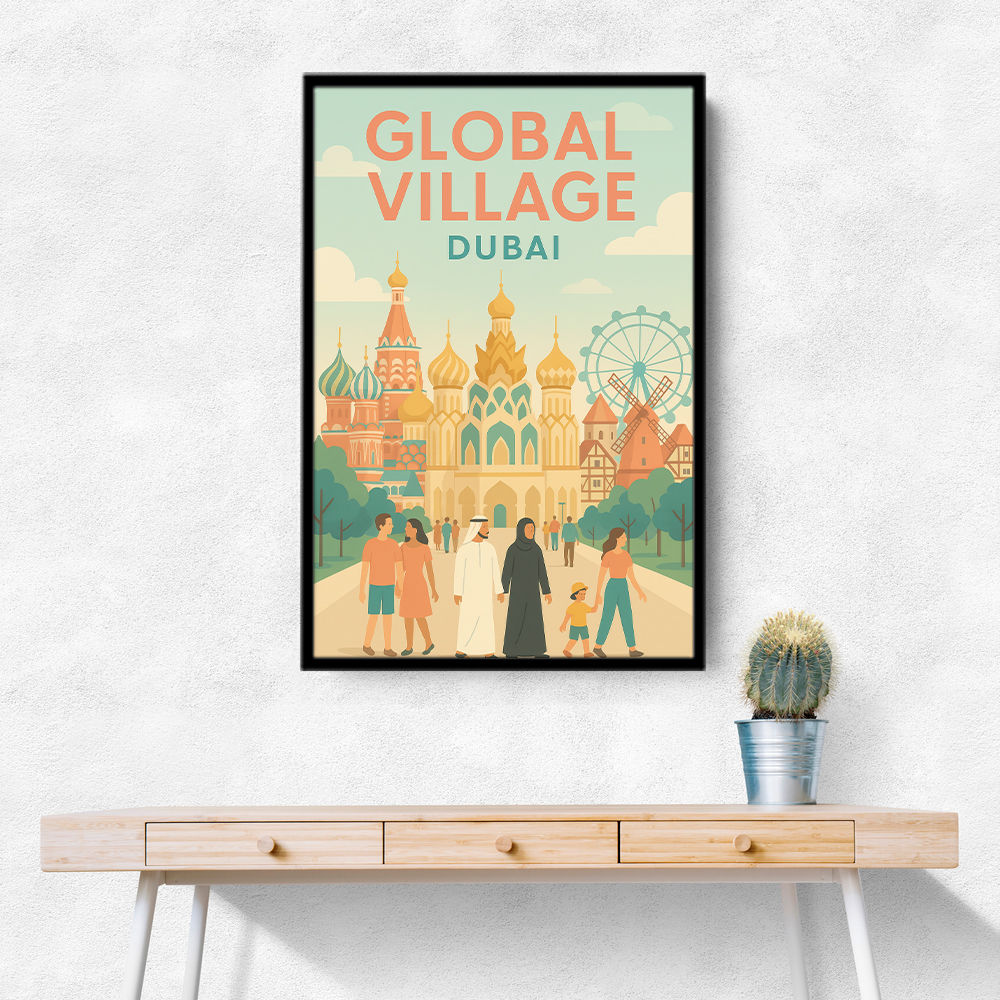 Global Village Travel Poster 3 Global Village Travel Poster 3