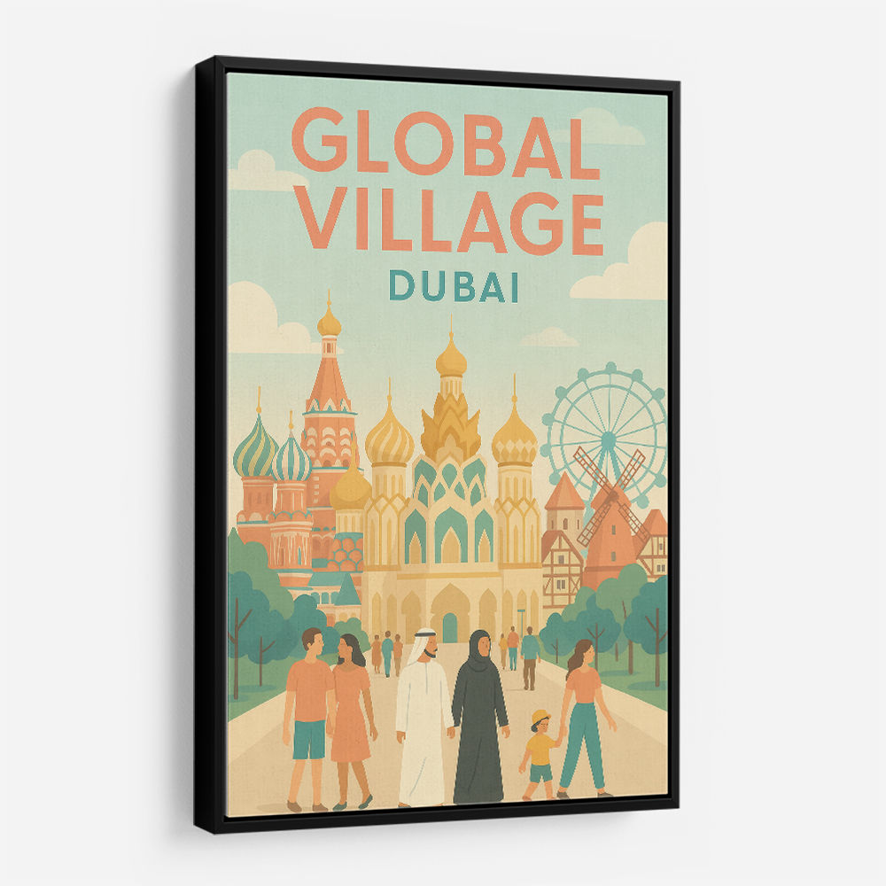 Global Village Travel Poster 3 Global Village Travel Poster 3