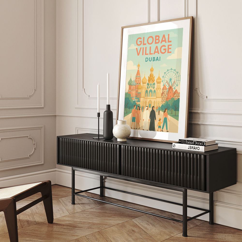 Global Village Travel Poster 3 Global Village Travel Poster 3