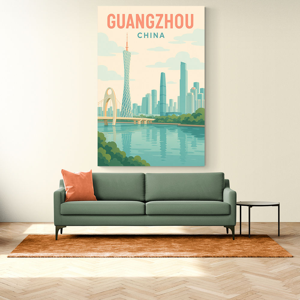 Guangzhou China Travel Poster Guangzhou China Travel Poster