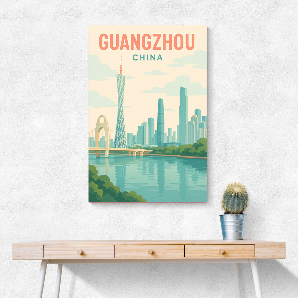 Guangzhou China Travel Poster Guangzhou China Travel Poster