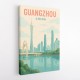 Guangzhou China Travel Poster Guangzhou China Travel Poster