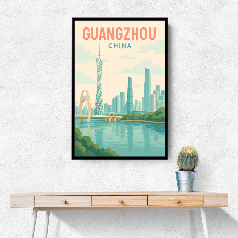 Guangzhou China Travel Poster Guangzhou China Travel Poster