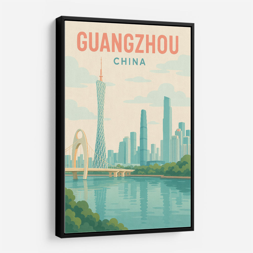 Guangzhou China Travel Poster Guangzhou China Travel Poster