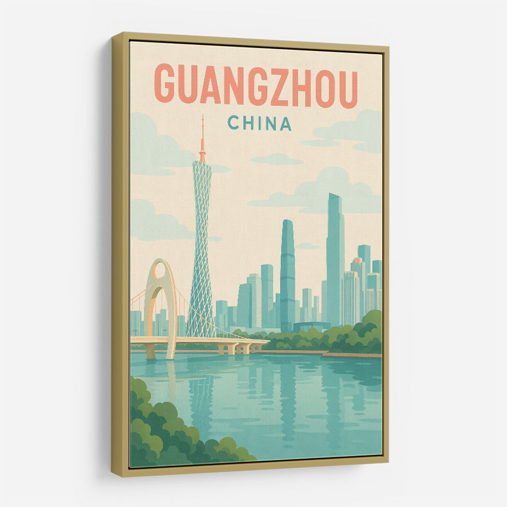Guangzhou China Travel Poster Guangzhou China Travel Poster