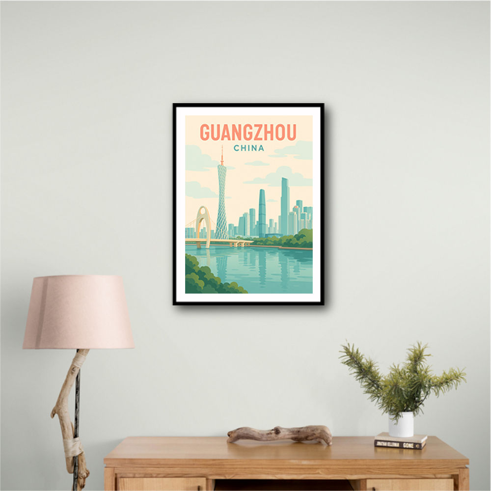 Guangzhou China Travel Poster Guangzhou China Travel Poster