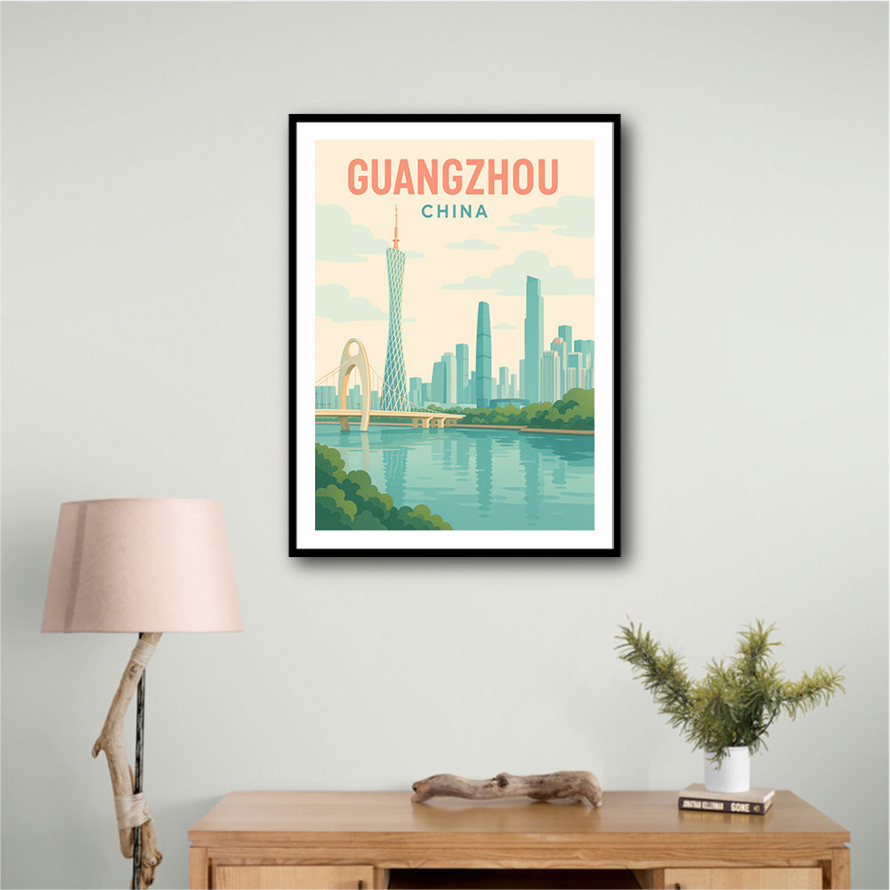 Guangzhou China Travel Poster Guangzhou China Travel Poster