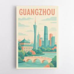 Guangzhou China Travel Poster 1
