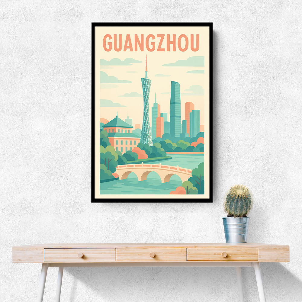 Guangzhou China Travel Poster 1 Guangzhou China Travel Poster 1
