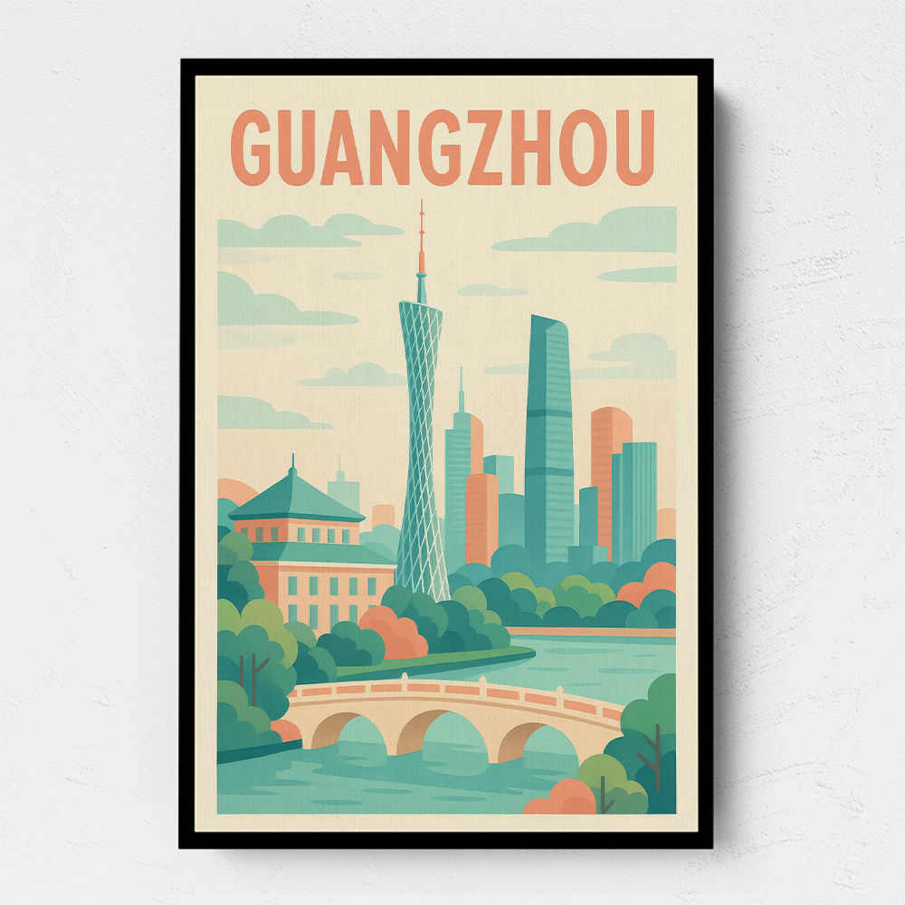 Guangzhou China Travel Poster 1 Guangzhou China Travel Poster 1
