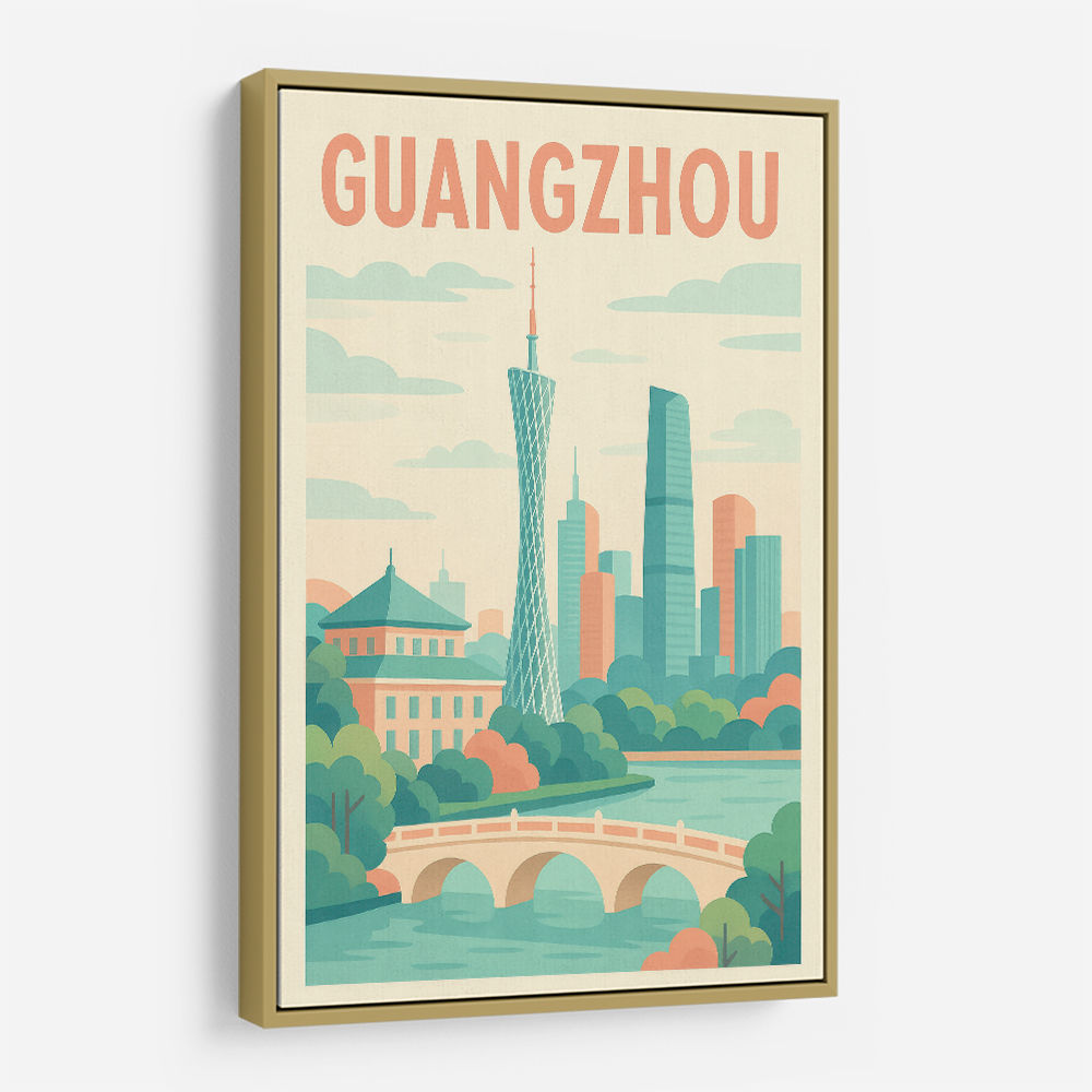 Guangzhou China Travel Poster 1 Guangzhou China Travel Poster 1