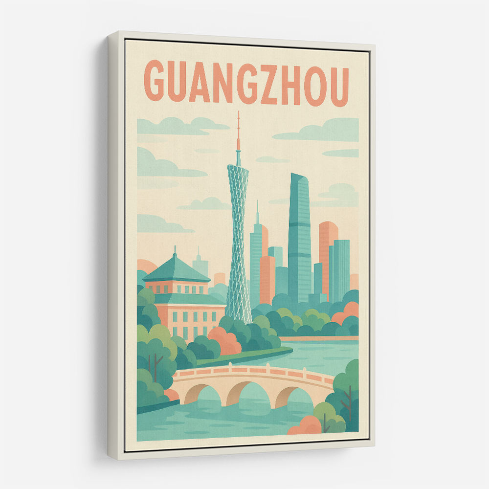 Guangzhou China Travel Poster 1 Guangzhou China Travel Poster 1