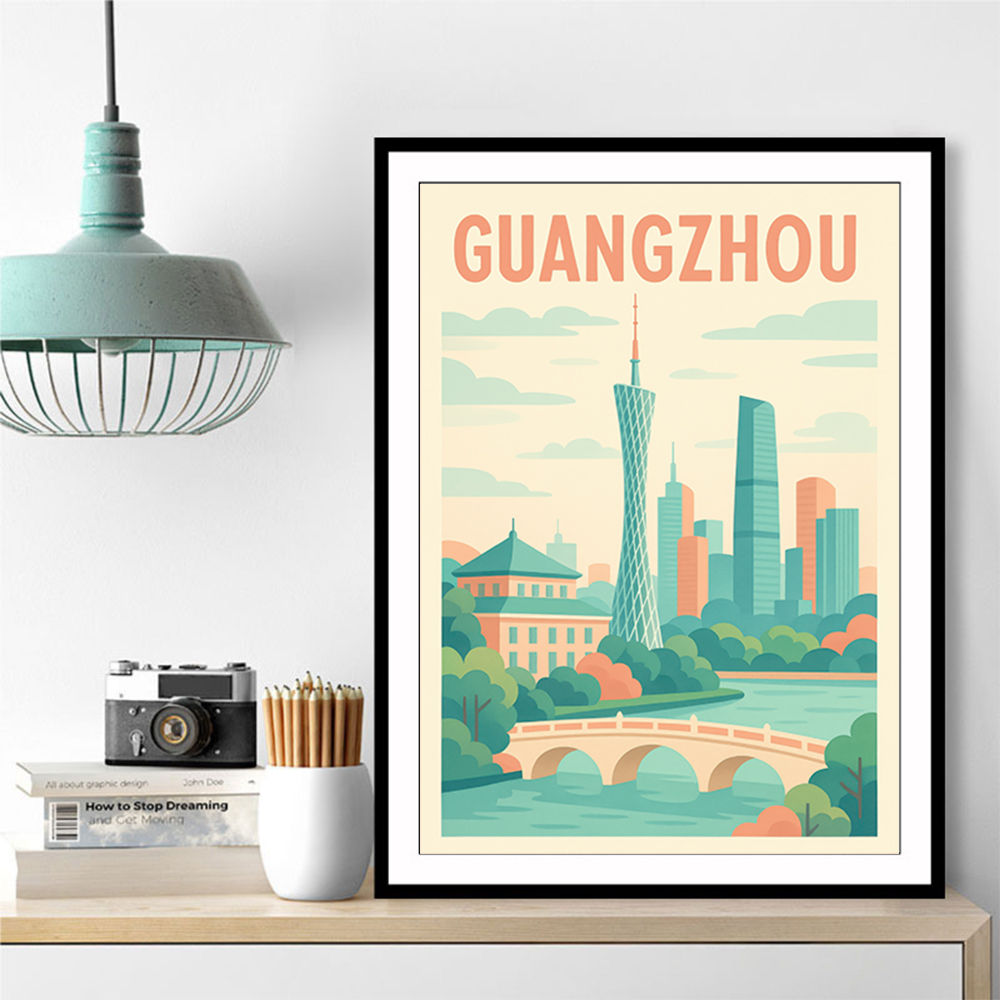 Guangzhou China Travel Poster 1 Guangzhou China Travel Poster 1