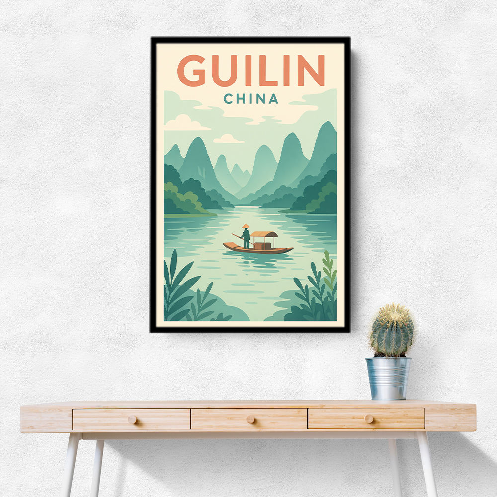 Guilin China Travel Poster Guilin China Travel Poster