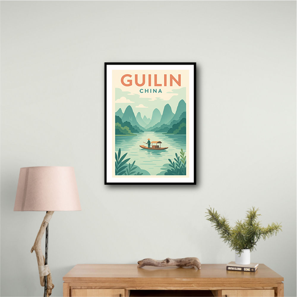 Guilin China Travel Poster Guilin China Travel Poster