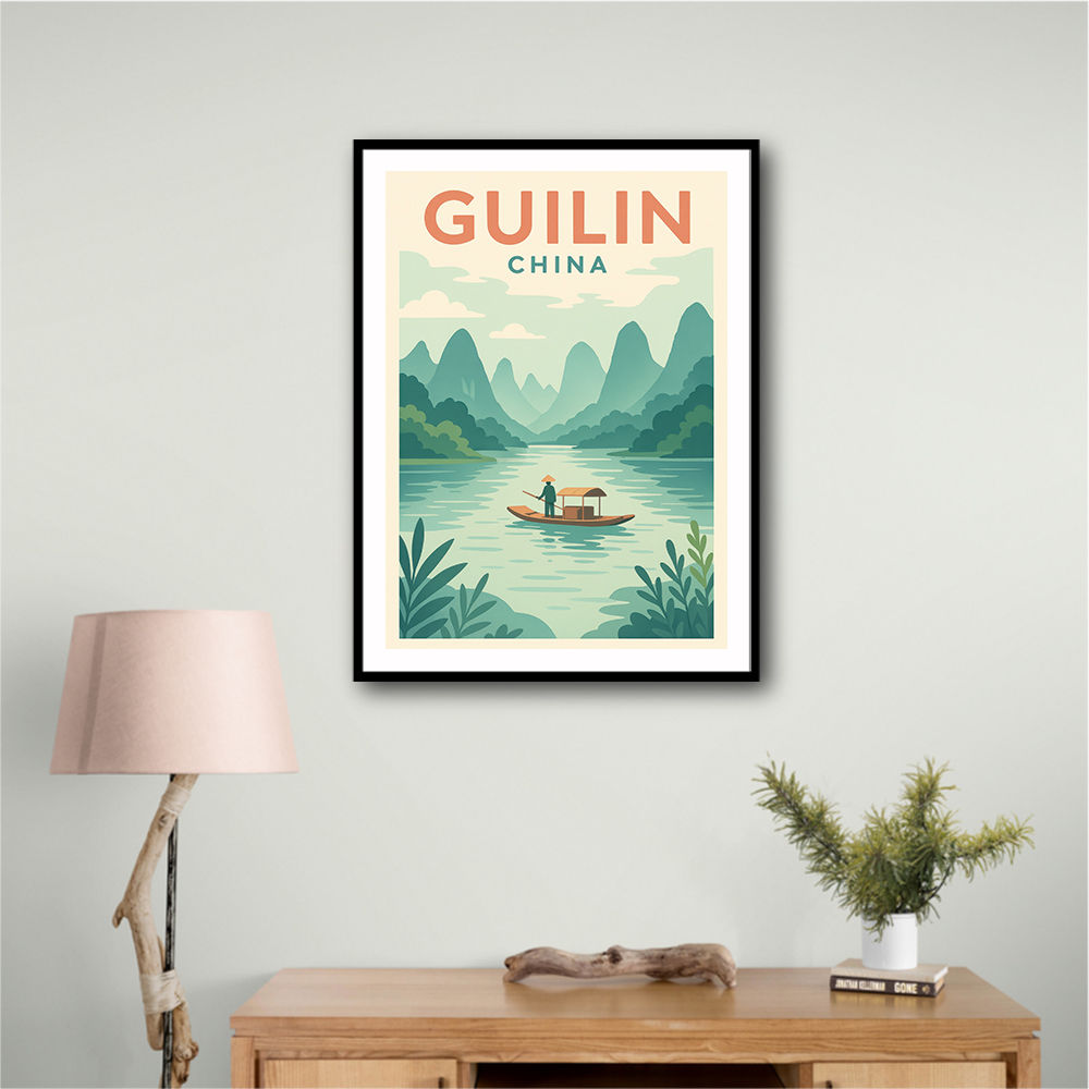 Guilin China Travel Poster Guilin China Travel Poster