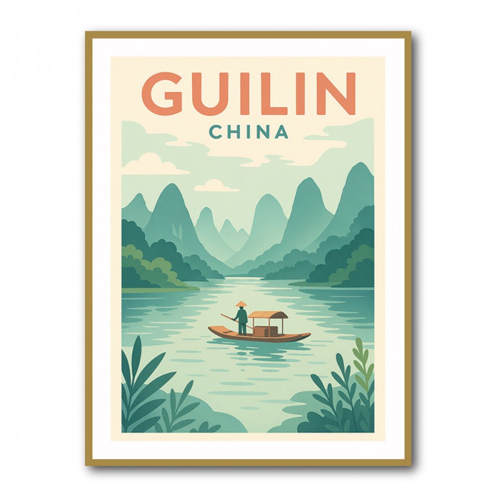 Guilin China Travel Poster Guilin China Travel Poster