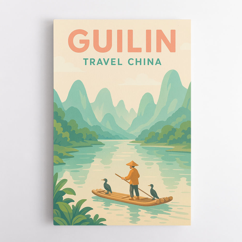 Guilin China Travel Poster 1 Guilin China Travel Poster 1