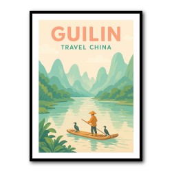 Guilin China Travel Poster 1