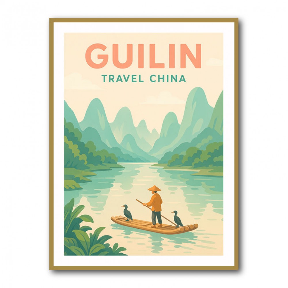Guilin China Travel Poster 1 Guilin China Travel Poster 1