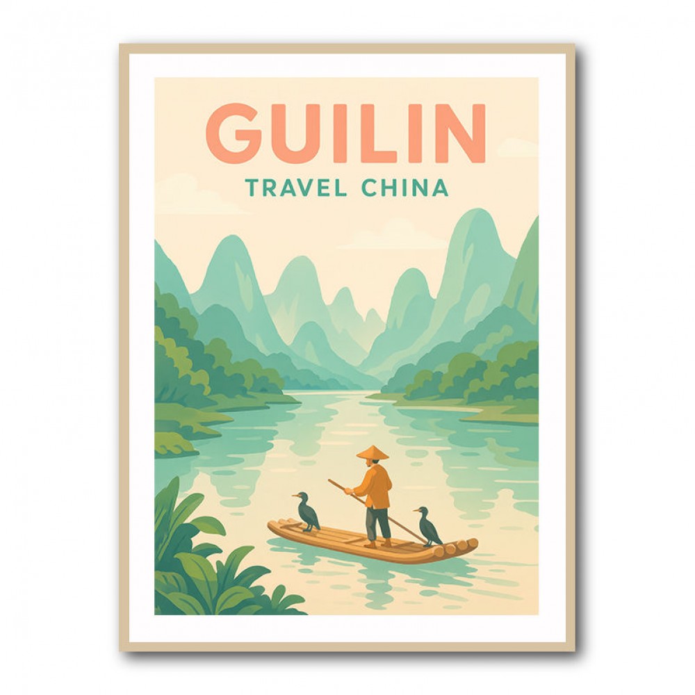 Guilin China Travel Poster 1 Guilin China Travel Poster 1