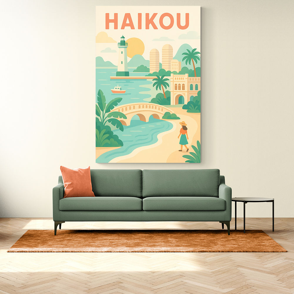 Haikou China Travel Poster Haikou China Travel Poster
