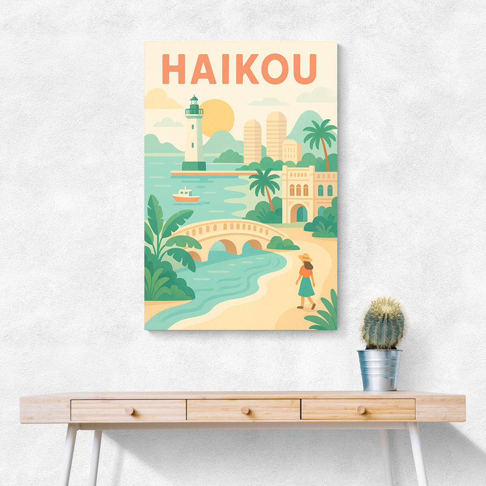 Haikou China Travel Poster Haikou China Travel Poster