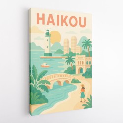 Haikou China Travel Poster