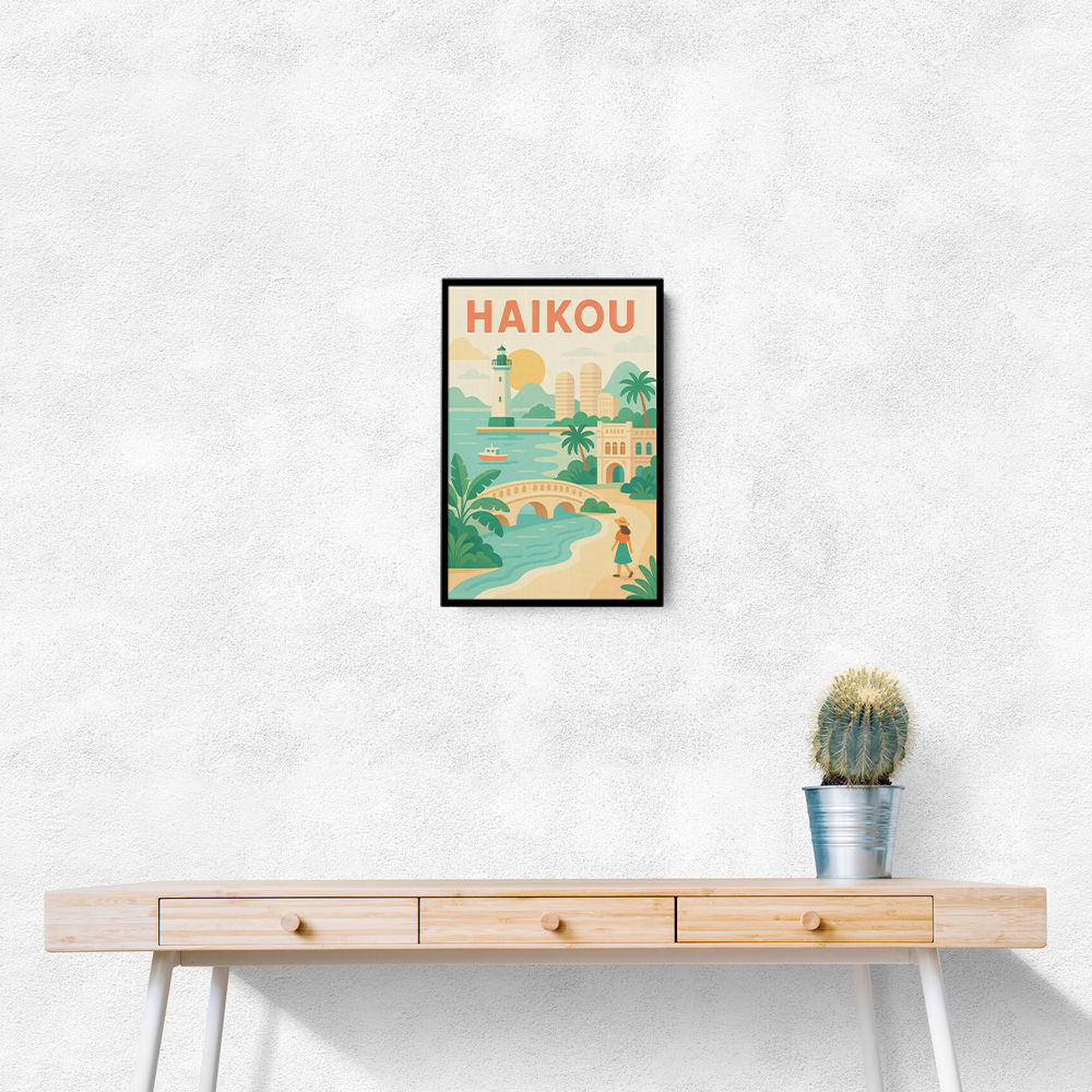 Haikou China Travel Poster Haikou China Travel Poster