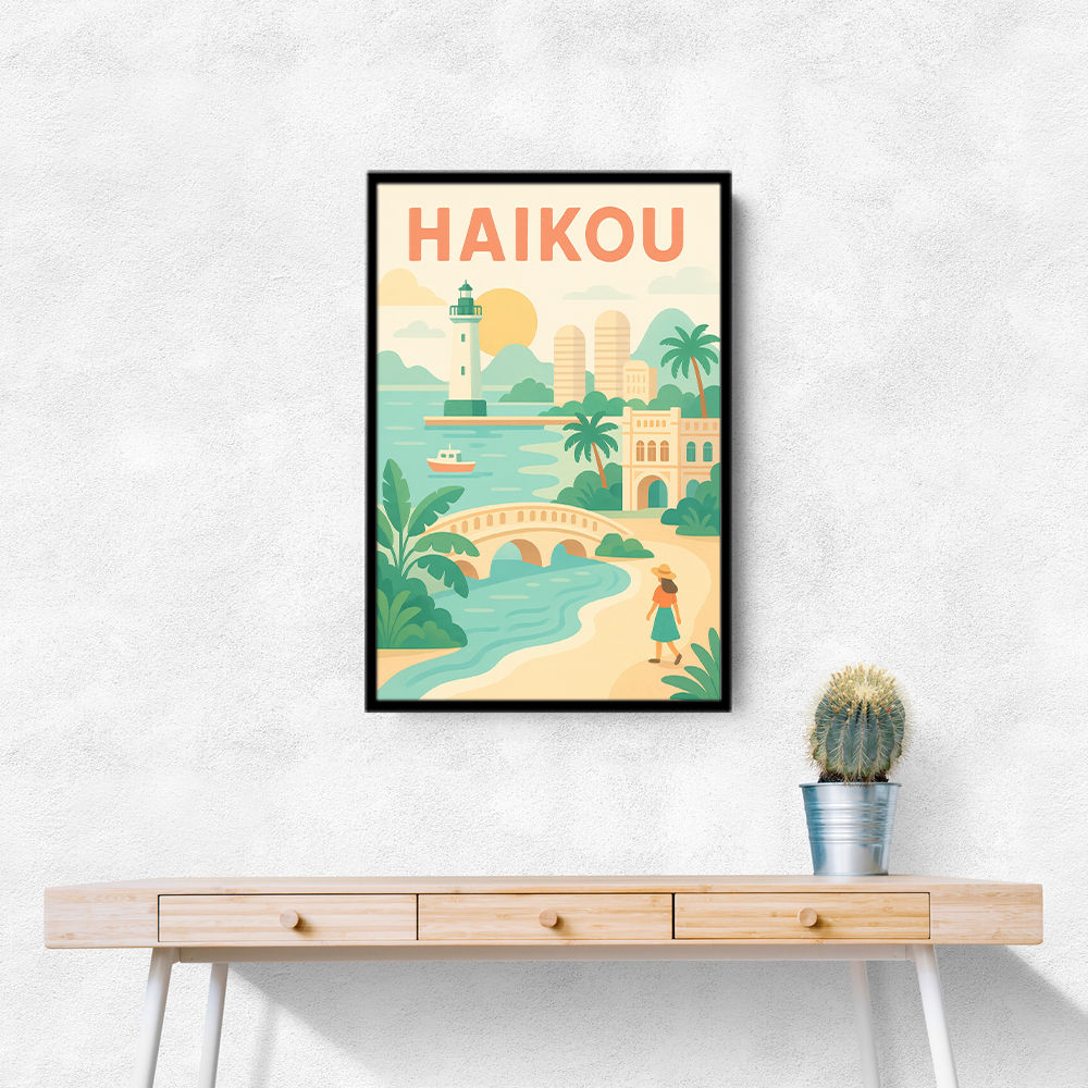 Haikou China Travel Poster Haikou China Travel Poster