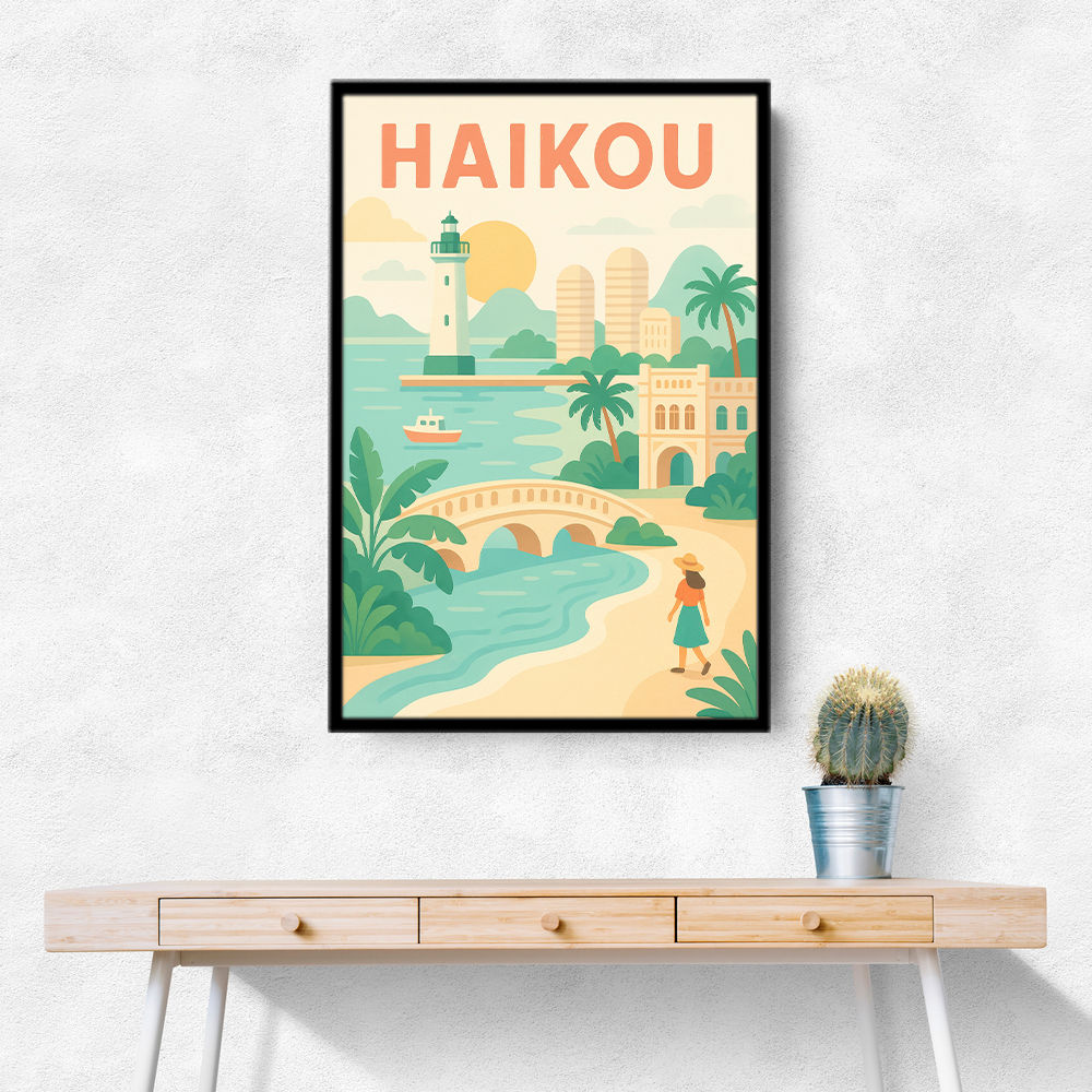 Haikou China Travel Poster Haikou China Travel Poster