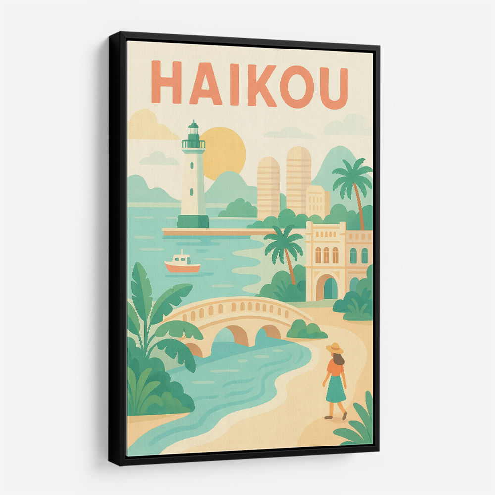 Haikou China Travel Poster Haikou China Travel Poster