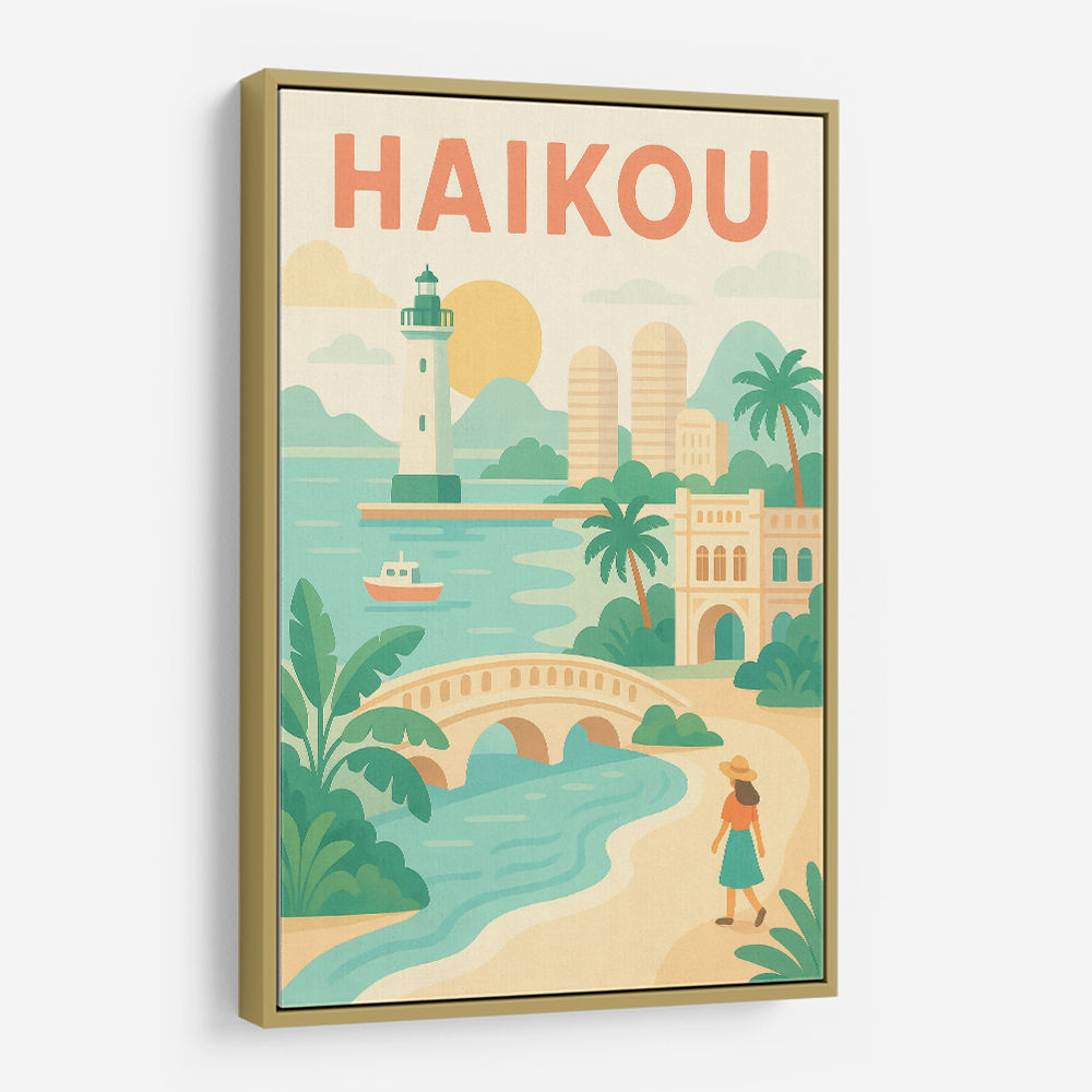 Haikou China Travel Poster Haikou China Travel Poster
