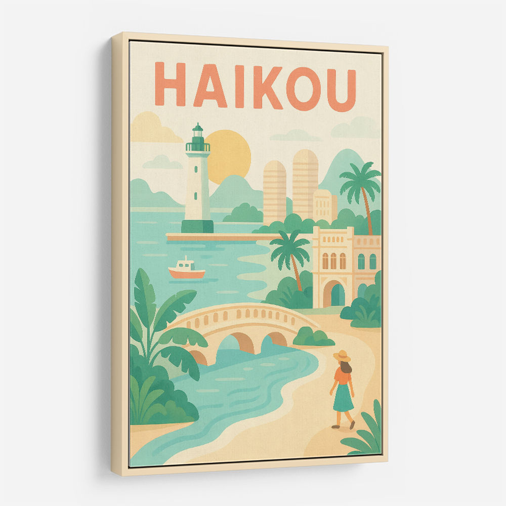 Haikou China Travel Poster Haikou China Travel Poster